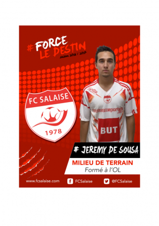 FC Salaise : Jérémy De Sousa s’engage à Villefranche